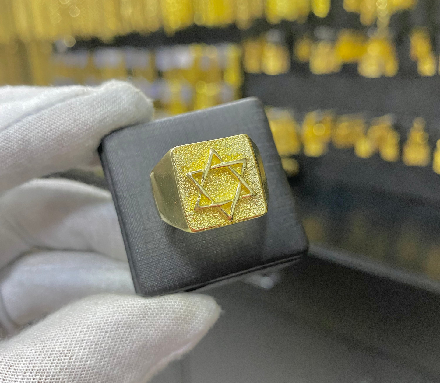 ANEL ESTRELA DE DAVI QUADRADO