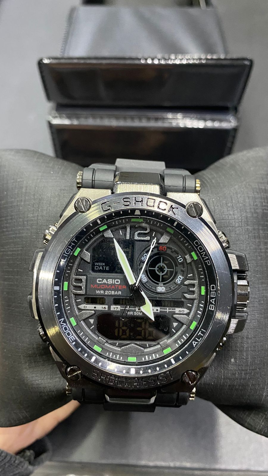 RELOGIO G SHOCK CATRACA FERRO