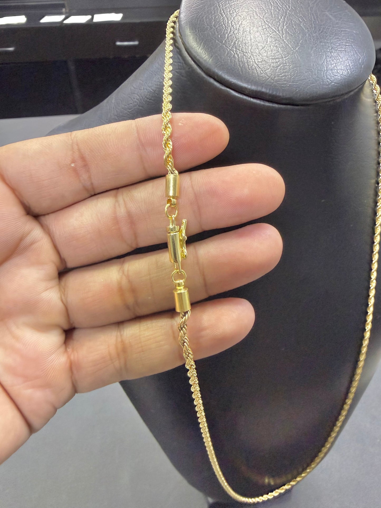 CORRENTE ELO BAIANO 3MM C / FECHO CANHÃO