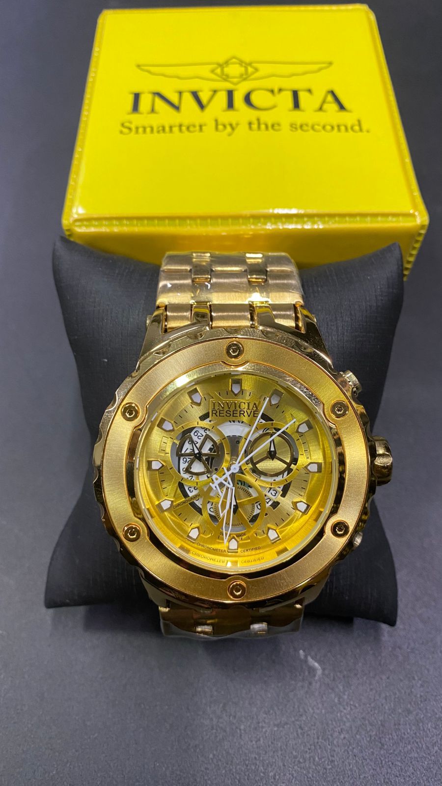 RELOGIO INVICTA DOURADO