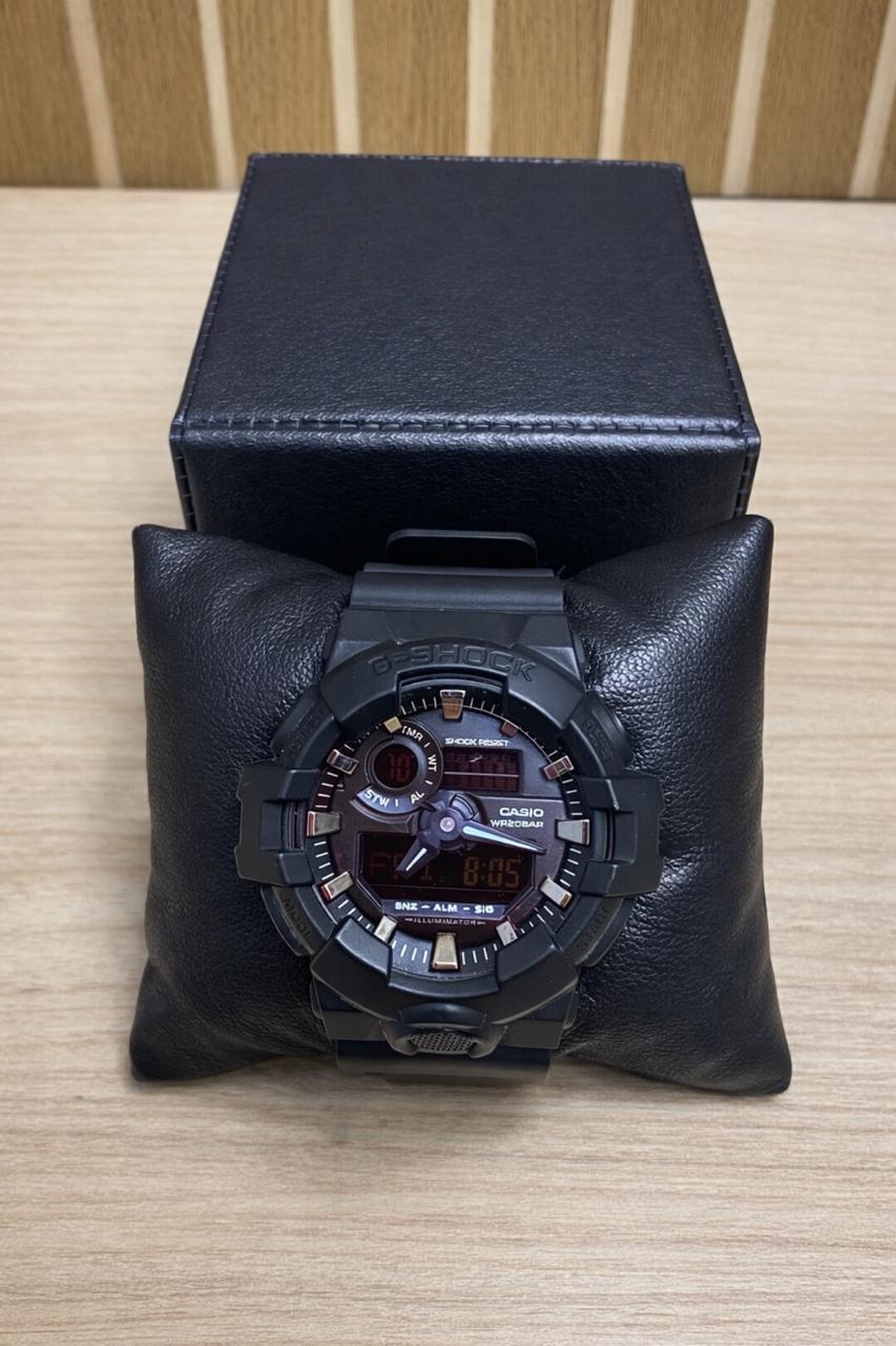 GSHOCK ( PRETO\CROMADO ) AUTOMÁTICO