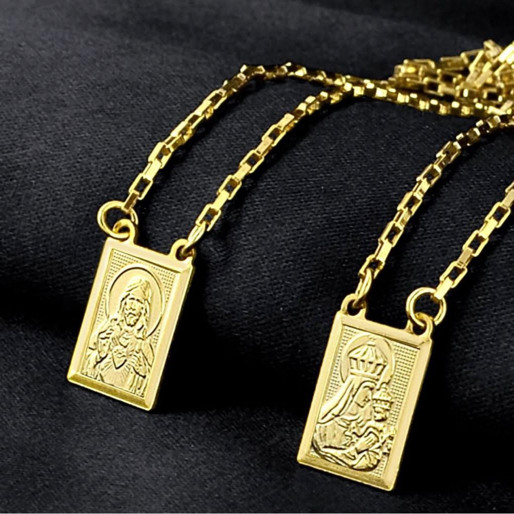 ESCAPULÁRIO - CAIXOTINHO - JESUS / NOSSA SENHORA - WRDJOIAS