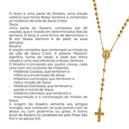 TERÇO ROSÁRIO/SÃO BENTO ( COM VERNIZ )