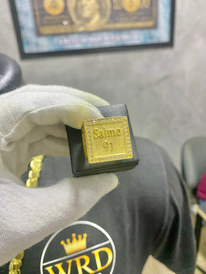 ANEL PERSONALIZADO SALMO 91 CRAVEJADO
