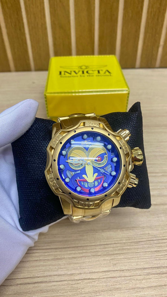 RELOGIO INVICTA DOURADO JOCKER
