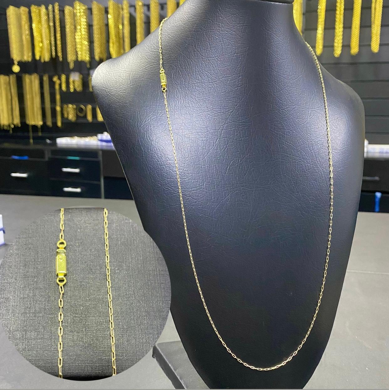 CORRENTE ELO CADEADO LONG 1MM