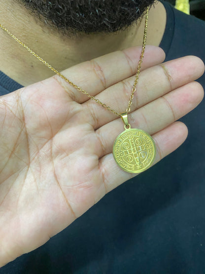 CORRENTE CADEADO 2 MM + PING SÃO BENTO