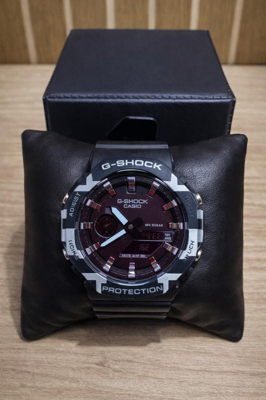 GSHOCK (PRETO\BRANCO) CAMUFLADO AUTOMÁTICO