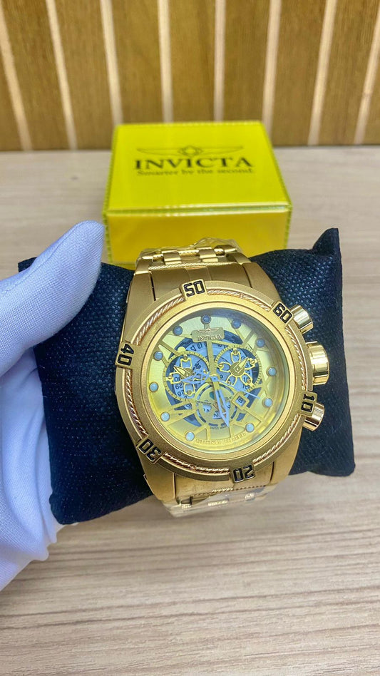 RELOGIO INVICTA DOURADO