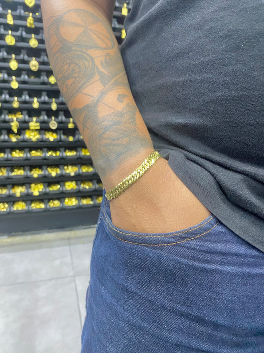 PULSEIRA GRUMET LAMINADA 6MM - WRDJOIAS