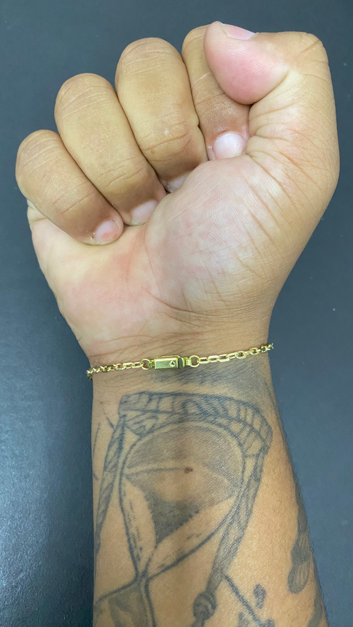PULSEIRA ELO CADEADO 2MM ( Fecho Gaveta )