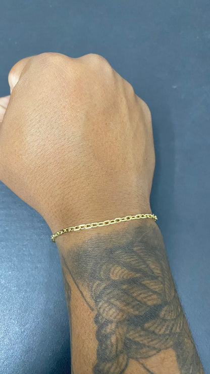 PULSEIRA ELO CADEADO 2MM ( Fecho Gaveta )