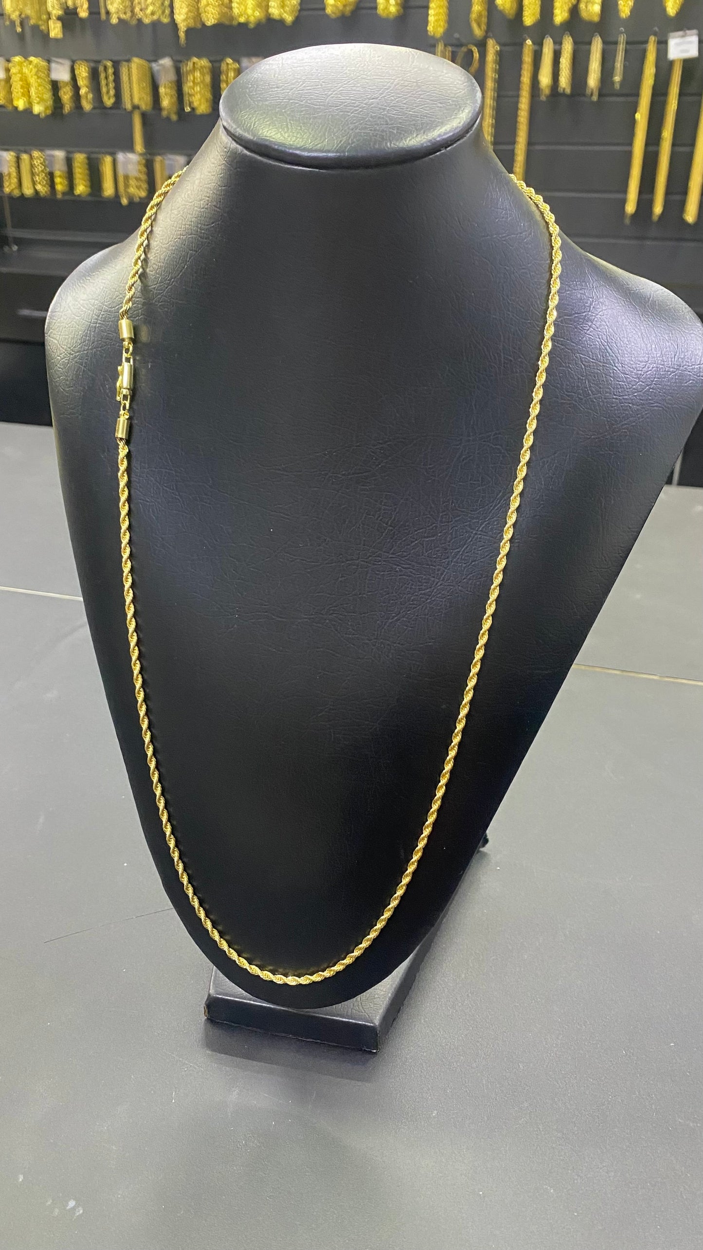 CORRENTE ELO BAIANO 3MM C / FECHO CANHÃO