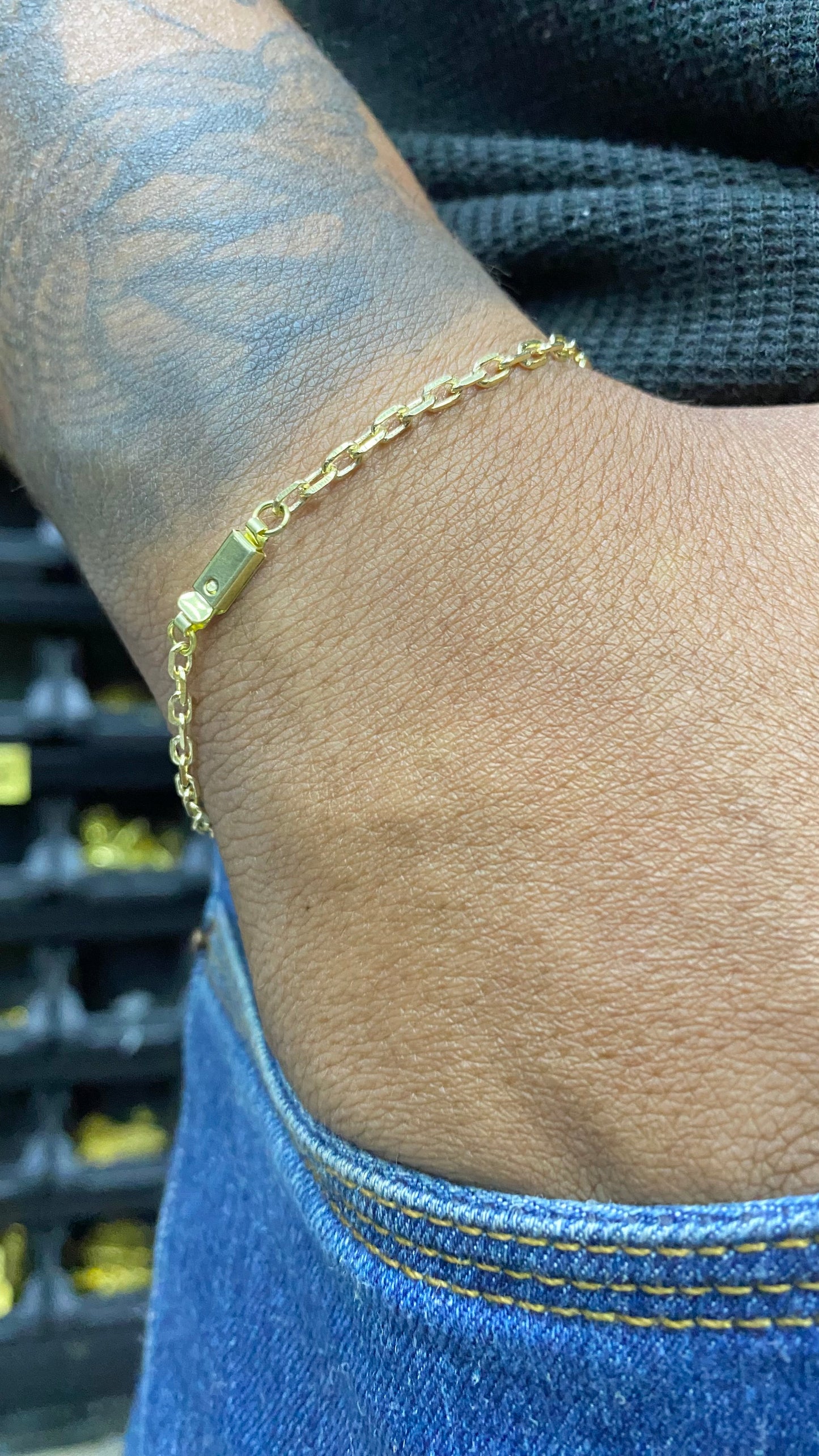 PULSEIRA ELO CADEADO 2MM ( Fecho Gaveta )