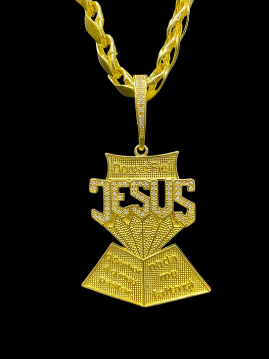 PINGENTE PERSONALIZADO JESUS CRAVEJADO - WRDJOIAS
