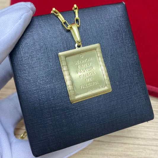PINGENTE PLACA O SR É MEU PASTOR M