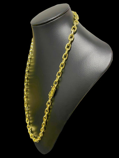 CORRENTE ELO CADEADO QUINA G 10MM - 70CM - WRDJOIAS