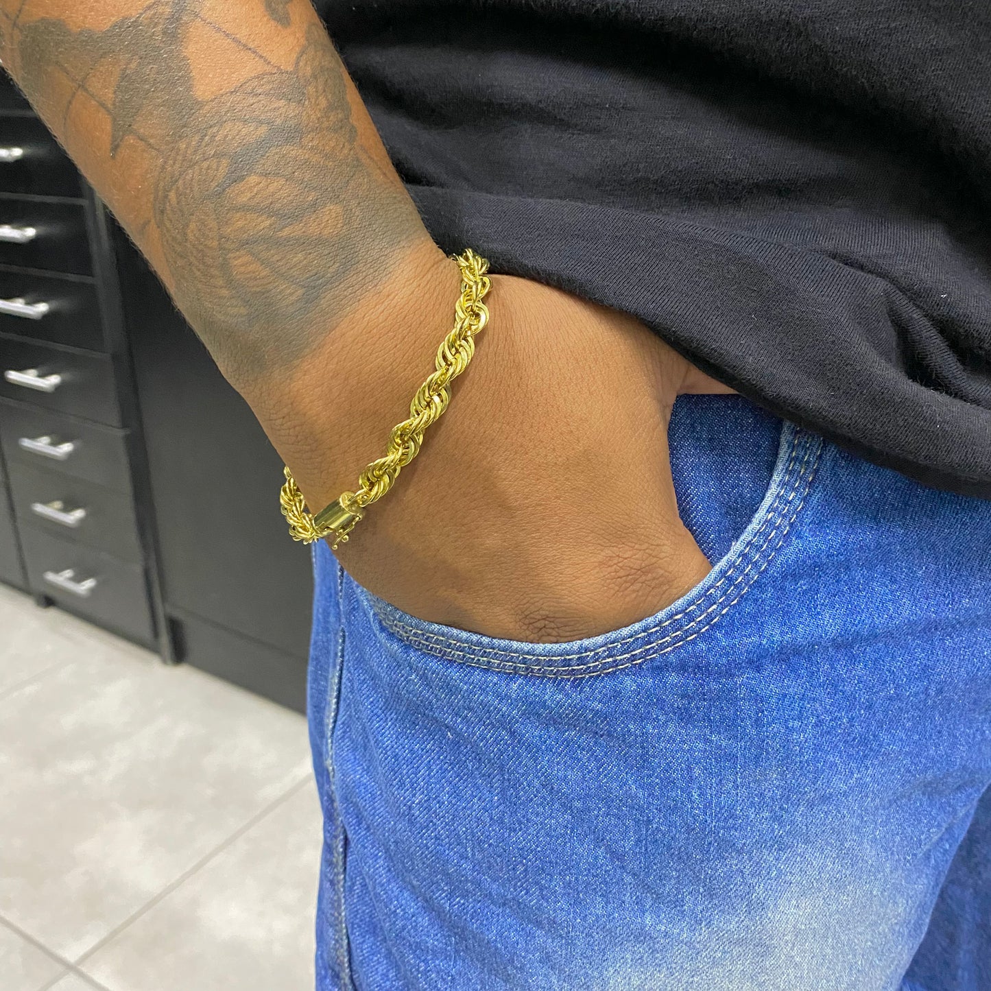 PULSEIRA ELO BAIANO 10MM - WRDJOIAS