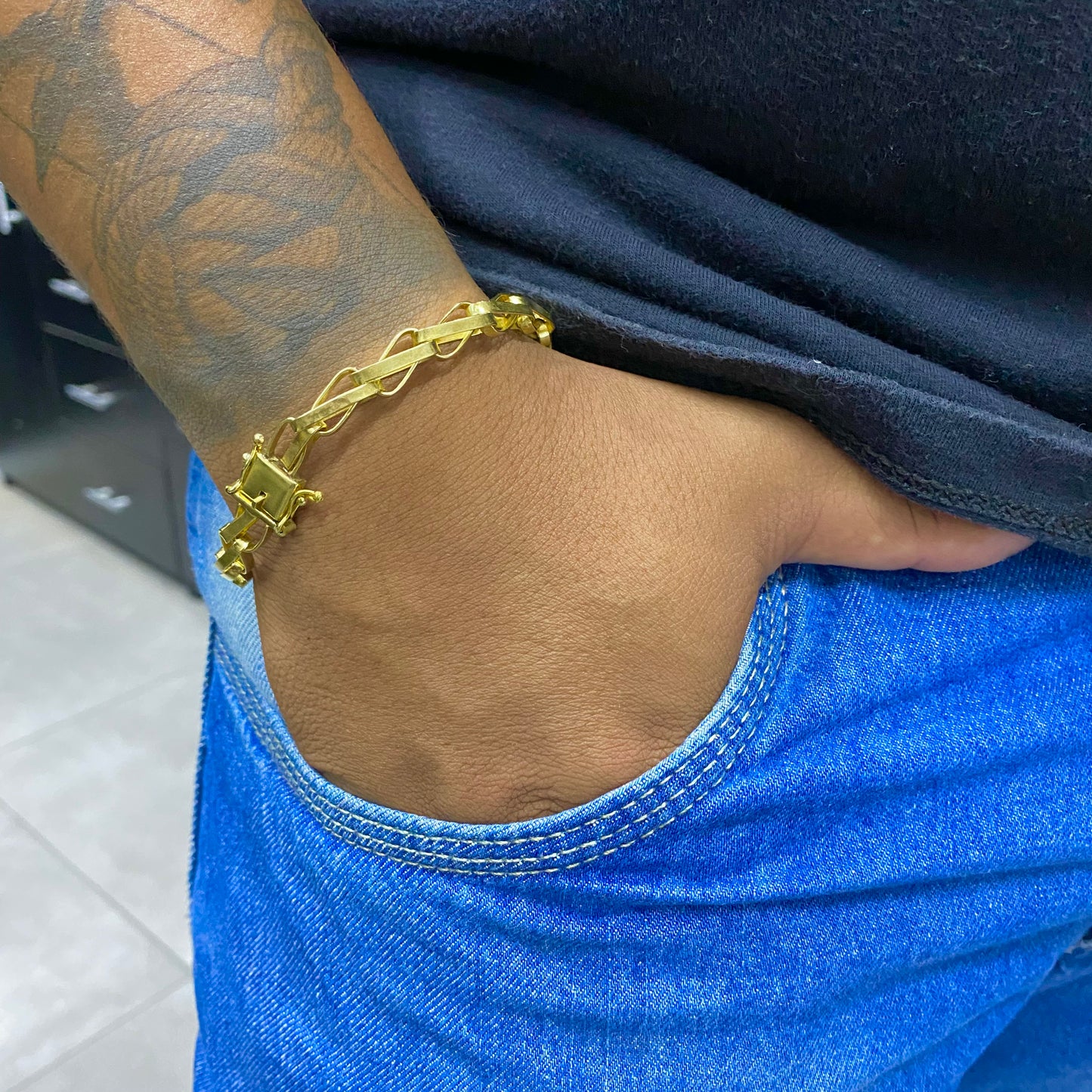 PULSEIRA ELO BALÃO 10MM - WRDJOIAS