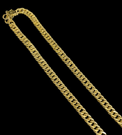 Corrente elo Grumet 10MM + pingente Santa 3D Cravejada - WRDJOIAS