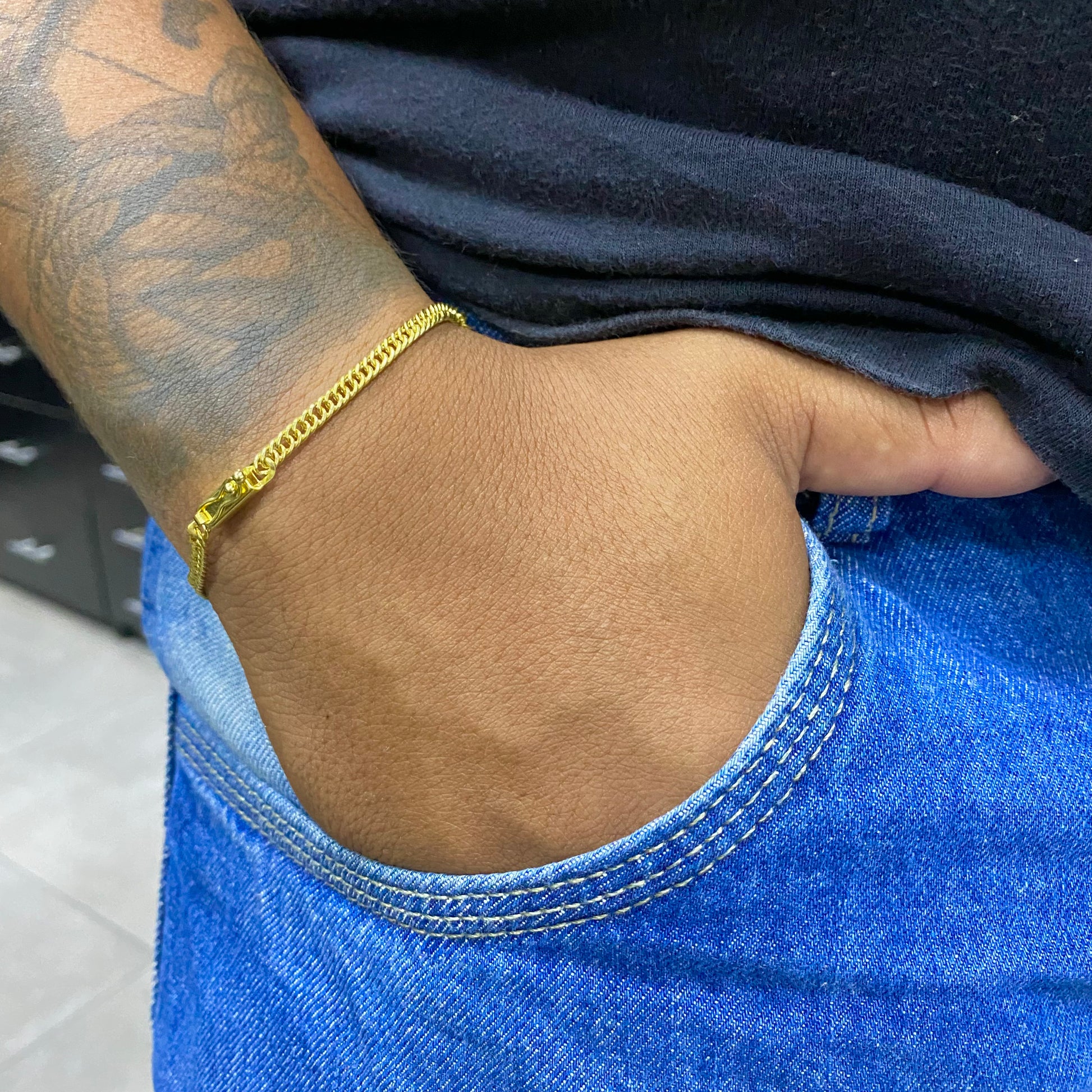 PULSEIRA ELO GRUMET 3MM - WRDJOIAS